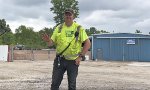 This gentleman is the crossing watchman at E. Bergey St.